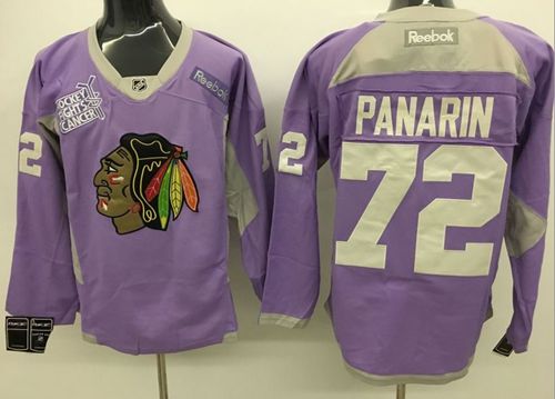 Blackhawks #72 Artemi Panarin Purple Practice Stitched NHL Jersey